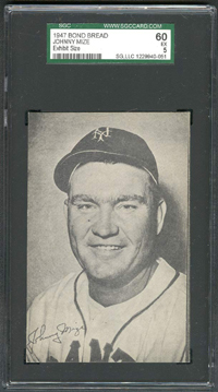 Sold at Auction: 1947 Bond Bread Johnny Pesky Baseball Card